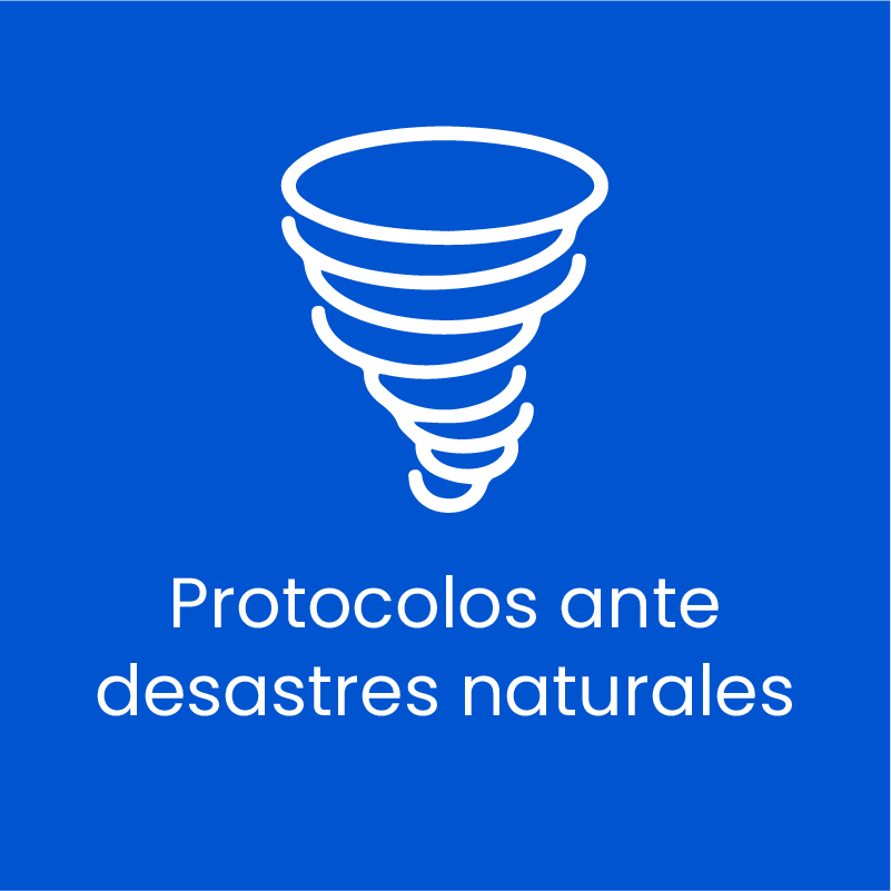 Protocolos ante desastres naturales