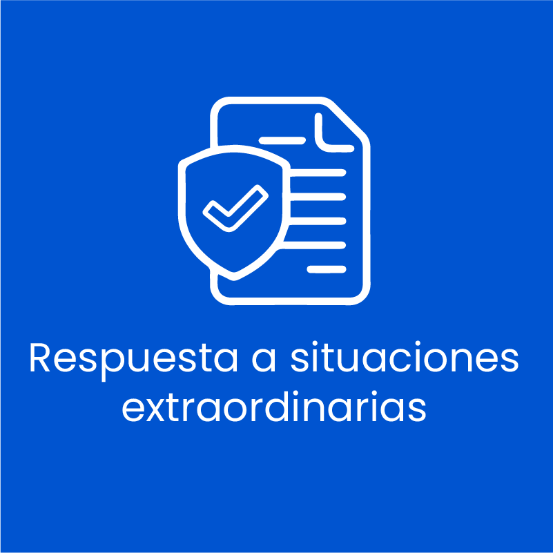 Respuesta a acciones extraordinarias